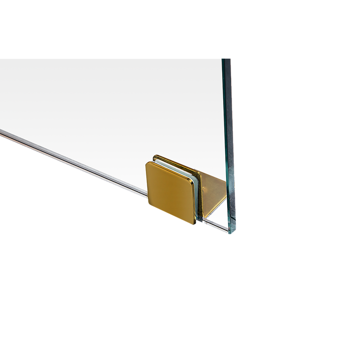 900 x 900mm Frameless 10mm Glass Shower Screen By Della Francesca