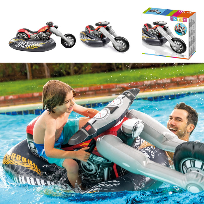 Intex Inflatabe Ride On Motorbike Thicken Swim Cruiser Floating Cruiser Kids