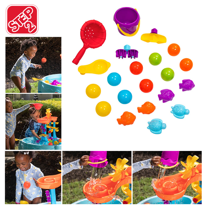 Step 2 Summer Seaside Rushing Rapids Water Table Water Table with 21 Accessories