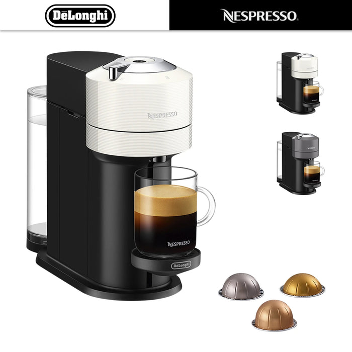 DeLonghi ENV120W Nespresso Vertuo Next espressos Coffee Machine White & Grey