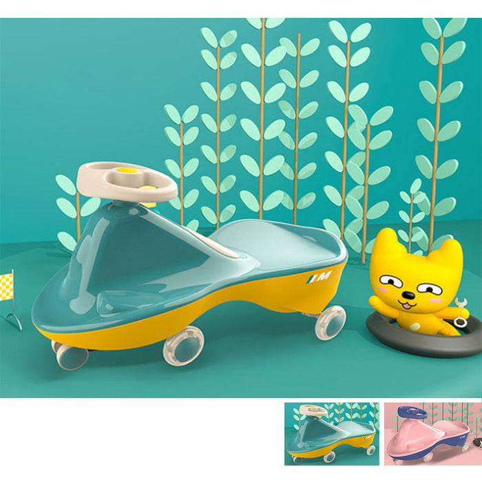 Twist Car New Colour Flash Wheels For Children Swing Car Ride On Toy