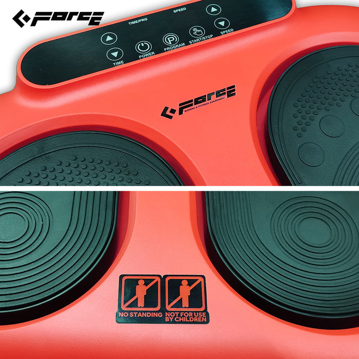 Vibration Foot Legs Back Massager Acupressure Circulation Trainer Remote Control Red