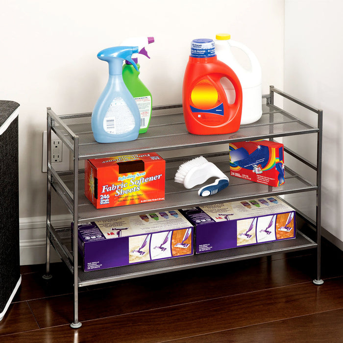 Seville Classics 3-Tier Mesh Multi-Position Shoe Rack Adjustable AU STOCK