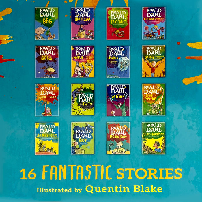 ROALD DAHL 16 Fantastic Stories New Collection 15+1 Books Box Set