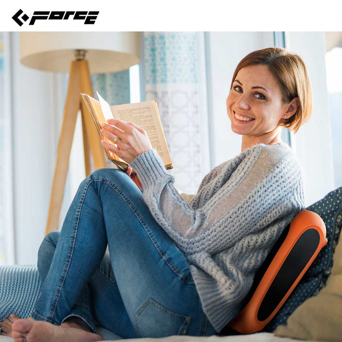 Vibration Foot Legs Back Massager Remote Control Circulation Trainer Orange