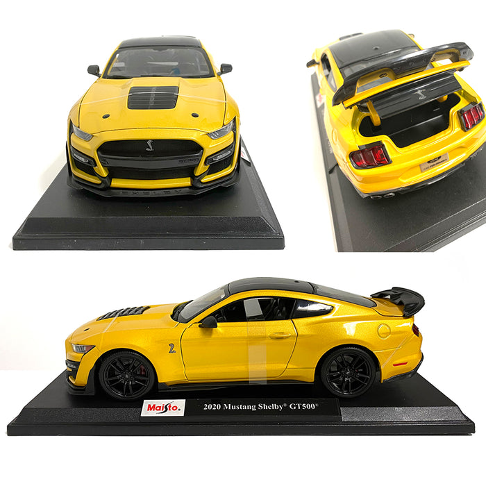 Maisto Yellow 2020 mustang shelby GT500 Edition DieCast Car Model 1:18 AU STOCK