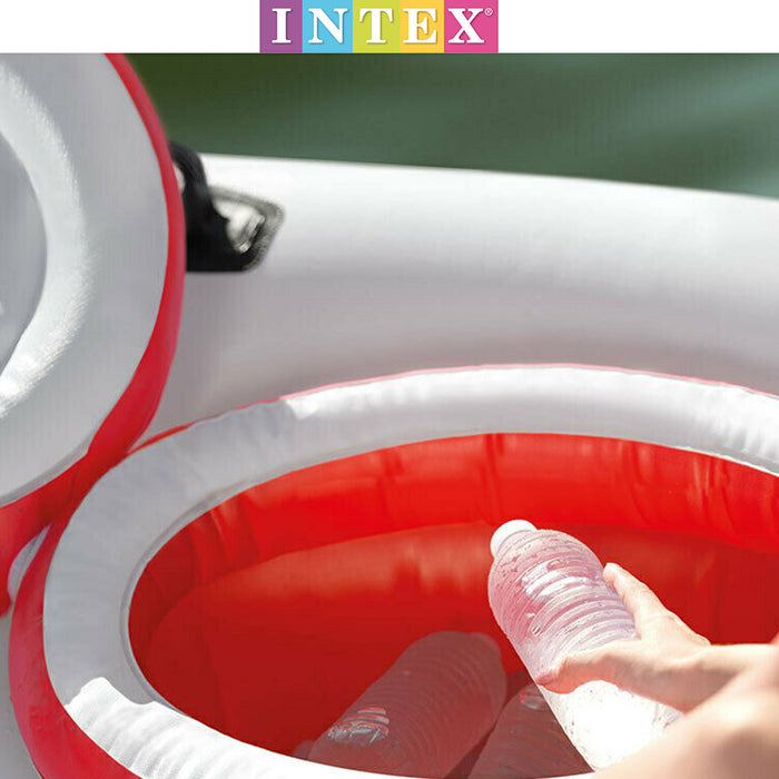 Intex Inflatable Island Float Marina Breeze Raft Ride On Water River/Pool 259cm