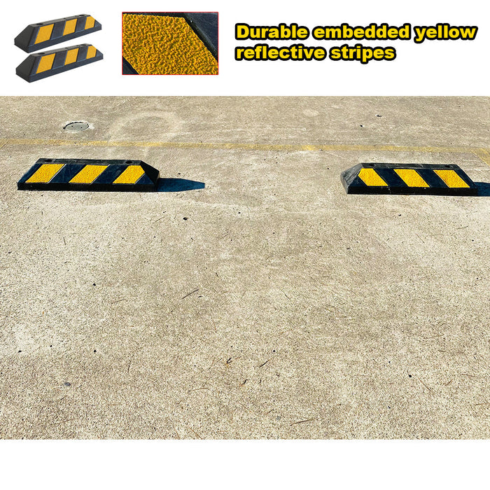 Rubber Driveway Stopper 550mm Parking Blocks Wheel Stops Guide Wheel Stops Parking Trade Me