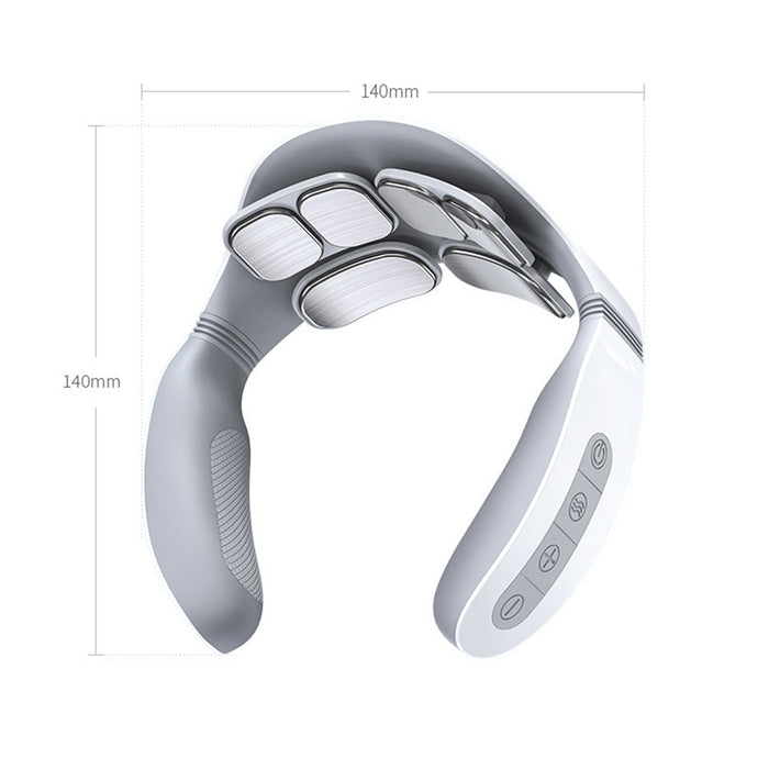 6 Heads Relax remote control AI Voice Broadcast Neck Massager Electric Chargable