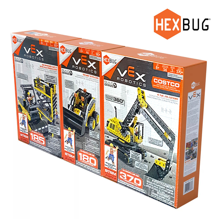 Hexbug VEX 4 Builds Robotics 3Pack Bundle Toys Construction Zone For KidsAges 8+