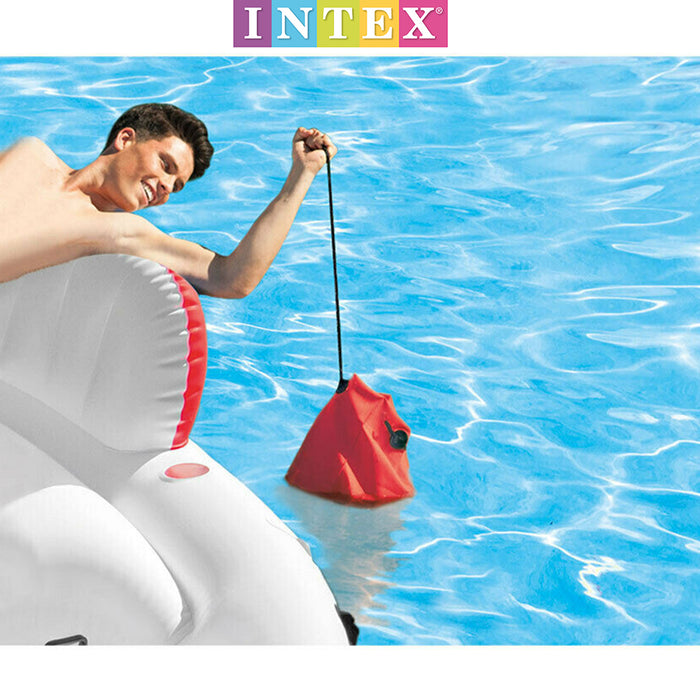Intex Inflatable Island Float Marina Breeze Raft Ride On Water River/Pool 259cm