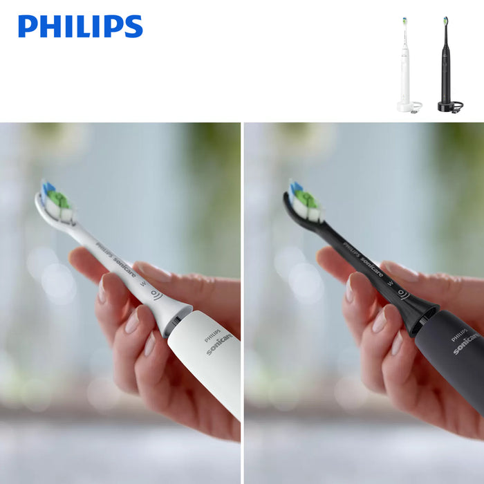 Philips Sonicare 3100 Range Black And White Toothbrush HX3676/34 2Packs Set