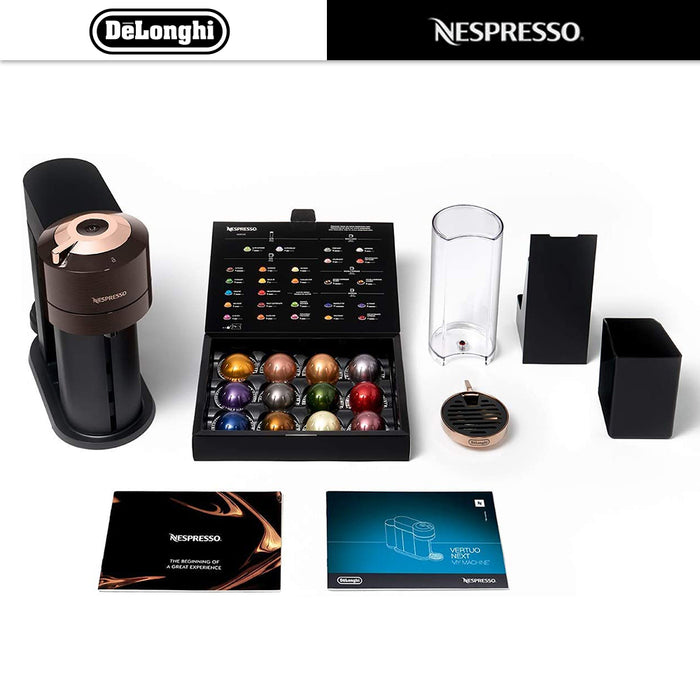 Gold  Delonghi Nespresso Vertuo Coffee Machine With Aeroccino Next Deluxe