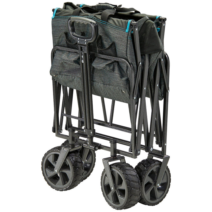 Folding Wagon Cart Trolley 136KG Weight Capacity With Extra Large Wheels AU STOCK
