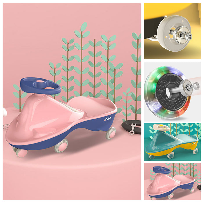 Twist Car New Colour Flash Wheels For Children Swing Car Ride On Toy