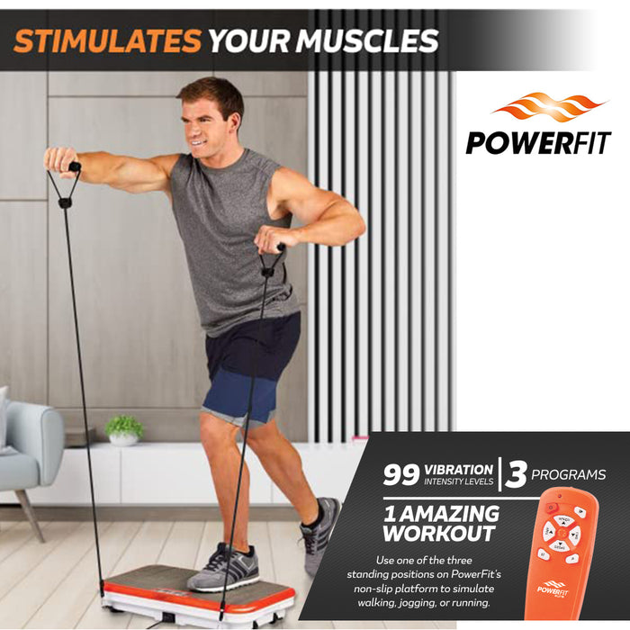 Home Gym Gym Excrcise Body Workout Powerfit Compact Vibration machine AU Stock