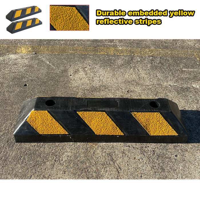 Rubber Driveway Stopper 550mm Parking Blocks Wheel Stops Guide Wheel Stops Parking Trade Me