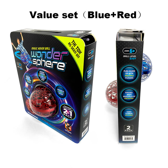 Wonder Sphere Hover Flying Spinner Fly Rotating Orb LED Hand Motion Sensors Ball