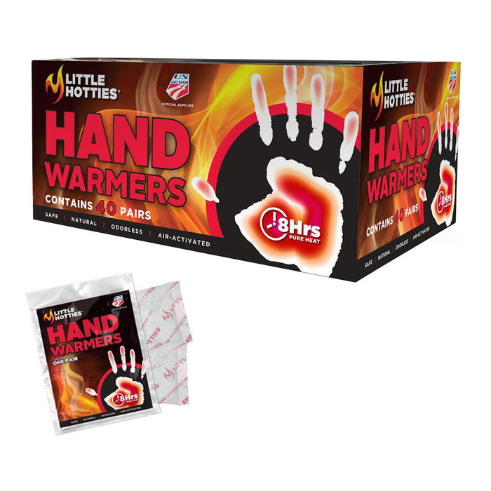 Little Hotties Socks Heater Snow Ski 40pair Hand Warmers or 30pair Toe Warmers