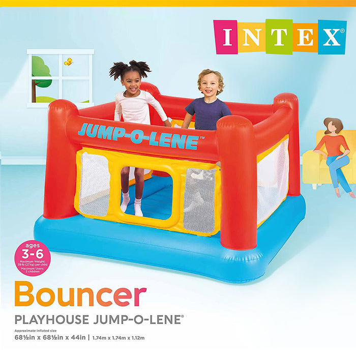 INTEX Jump-O-Lene Inflatable Bouncer Playhouse Jumping Castle Trampoline AU